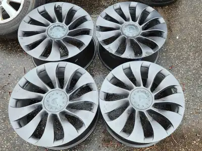 21" TESLA MODEL Y ALLOY WHEELS SET OF 4 TPMS (TIRE PRESSURE SENSORS INCLUDED) FRONTS 21X9.5 ET 40 RE...