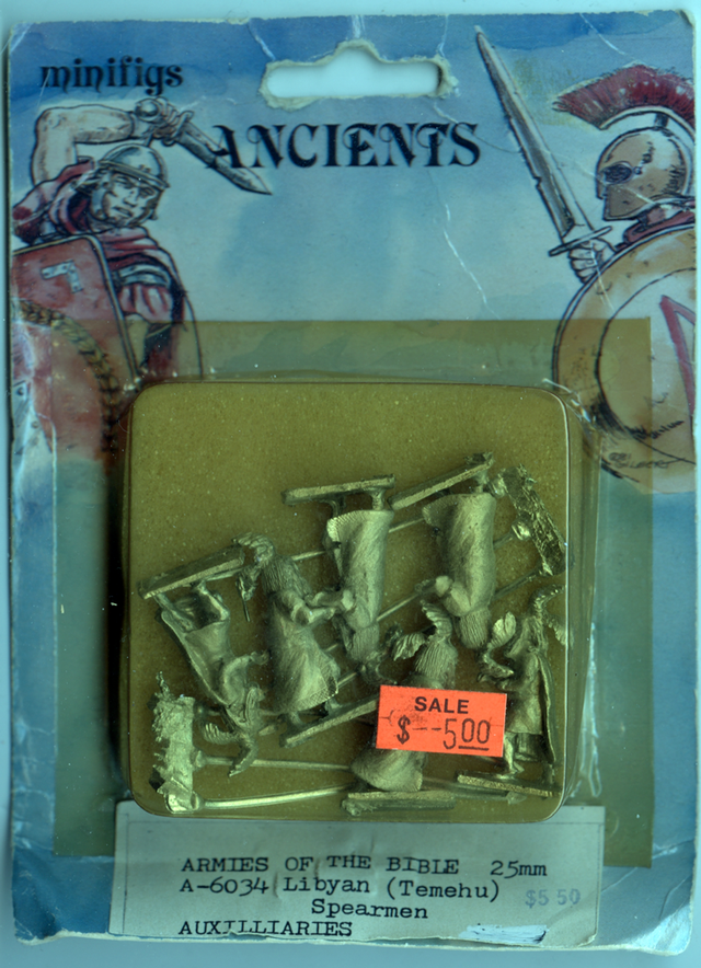 A-6034 Libyan (Temehu) Spearmen NIB Minifigs Armies of the Bible