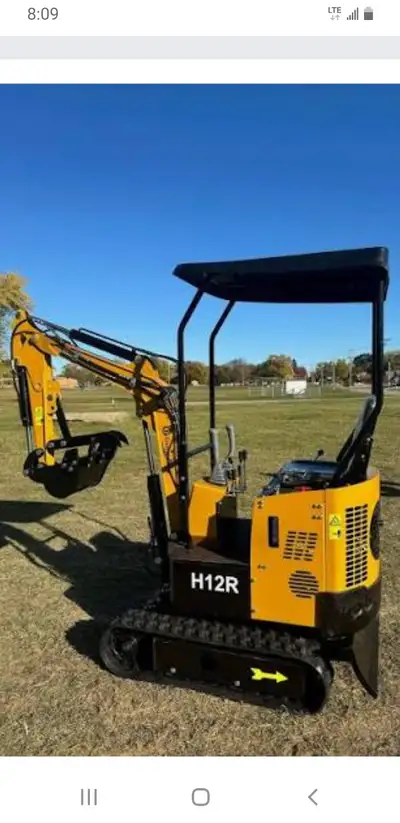 Brand new 2026 CFG H12R mini excavator. Hand controls, electric start, spring upgrade and all fluids...