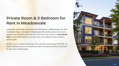 Private room for rent