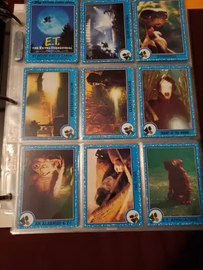 This listing is for a Topps 1982 E.T. The Extra-Terrestrial complete set of 87 cards. Also included...
