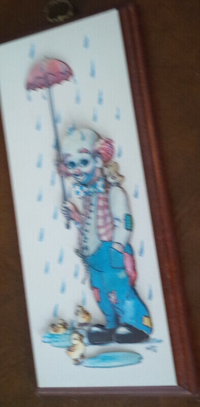 Do You Like Clowns? 1 Painting and 1 3-D Wall Hanging in Arts & Collectibles in Stratford - Image 2