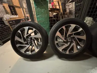 Honda OEM rims + tires (all season) - good condition and well maintained rims with no chips or scrat...