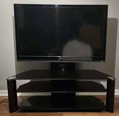 Sony TV 52" Inch + TV Stand - Mint Condition, View more