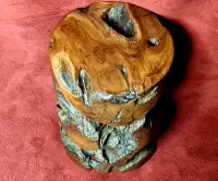 Rustic teak root stool/ table. 