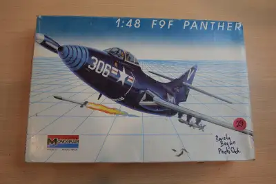 F9F Panther by Monogram 1:48 Scale Monogram 5456 MO-004-A PLEASE READ THIS ENTIRE AD BEFORE CONTACTI...
