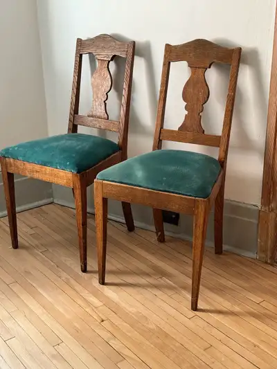 Lot de 3 chaises anciennes MCM - antique chairs, View more