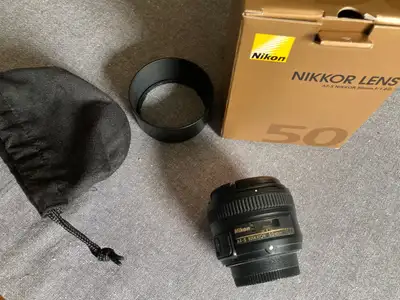 Nikon 50mm 1.8G Lens, View more