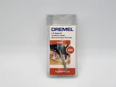 Dremel 1/8" 3.2mm router bit #650 brand new / fer a toupie neuf, View more