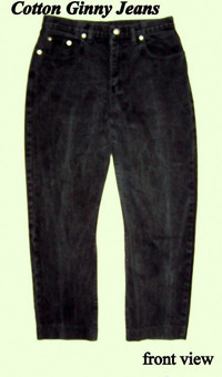 Cotton Ginny jeans, black, 100% cotton, Canada, 9 but dress 12