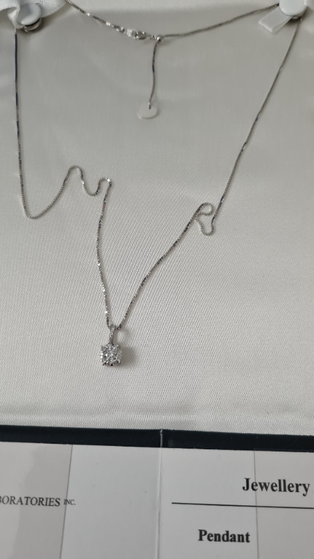 Diamond pendant necklace in Jewellery & Watches in Sudbury