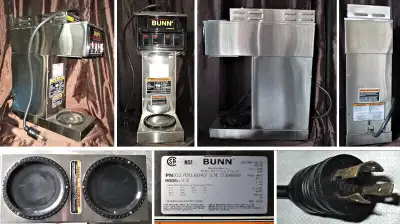 The No.2 is gone! Only 4 left. Bunn Restaurant Commercial Industrial Stainless Steel 3 Burner Coffee...
