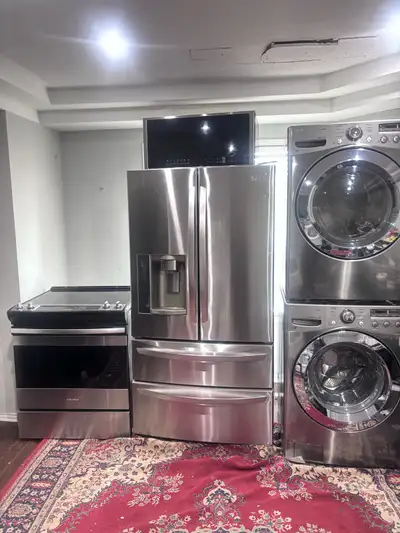 $499 each $999 both Can be tested no issues 27w stackable washer dryer Can be tested no issues Can d...