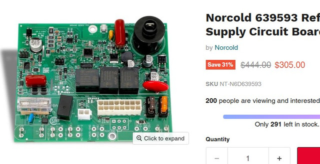 639593 Refrigerator Power Supply Circuit Board in Other in Calgary