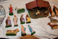 Vintage Nativity Scene + other