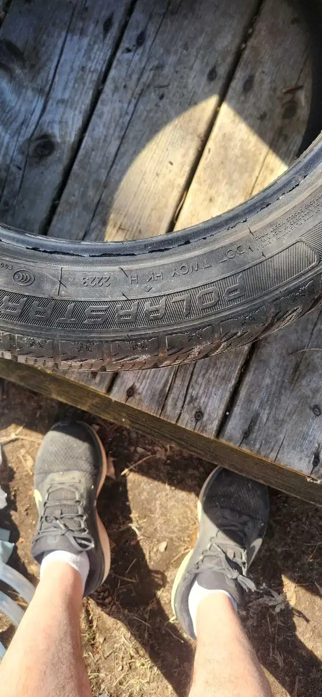 SIZE   215/50R17 91H full set tires used  in Tires & Rims in City of Montréal - Image 6