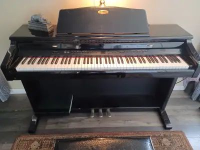 New this piano new was over 3000 sound, tone and keyboard hasn't changed. Pics tell the story, detai...