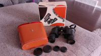 Prismatic 7x35 Coated Binoculars with Leather Case