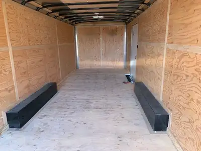 Car Hauler, tie downs in floor, bevelled vehicle custom ramp with added extra strength fold out rear...