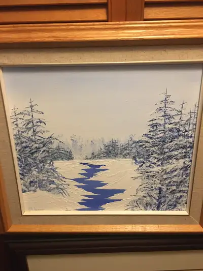 Fresh snow fall in the country, View more