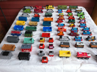 Large Collection of Thomas the Train--Cabooses, Engine Cars,Etc