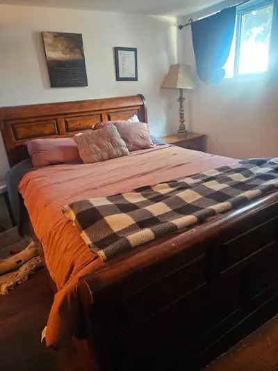 Solid Wood Queen Bedroom Set, View more