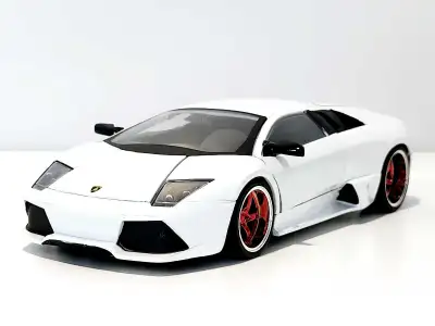 Jada Lamborghini Murcièlago white metallic 1:24 diecast model , View more