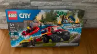 Lego CITY 60412 - 4x4 Fire Truck with Rescue Boat - NEUF