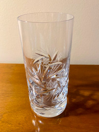 Pinwheel Crystal Water / Highball Glasses - Set of 4
