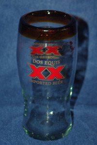 Dos Equis XX Beer Glass and coaster