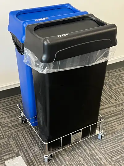 Uline Commercial Garbage Bins on Casters Wheels, View more