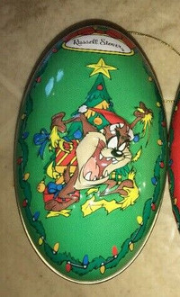 Russell Stover Looney Tunes Tin Christmas Taz Tazmanian Devil