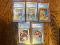 $350 / 5 graded pokemon cards