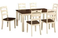 Ashley Dining table with 6 chairs