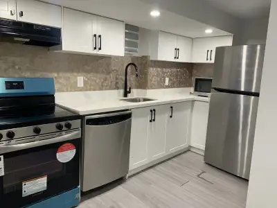Hi I am offering a Furnished 2 bedroom big luxury basement that is newly built and renovated with ne...