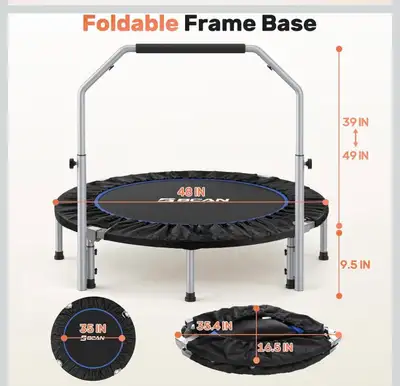 Never Used 48” Mini Trampoline, View more