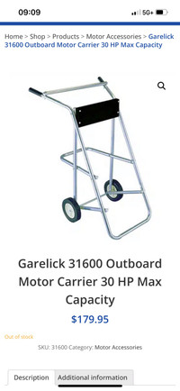Outboard Motor Trolley 