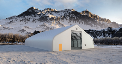 Abri de stockage à double treillis (W50'×L100'×H26'), View more