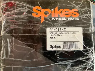 24 SPIKES A POINTES NOIR,,,SPIKES DE 4 POUCES ET DEMI,,,,,POUR DODGE RAM 2003 A 2024,,,, comme neuve...