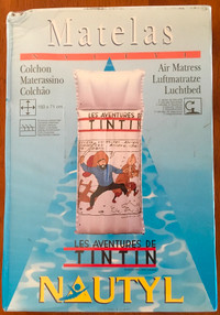 Matelas gonflable « Les aventures de Tintin » Hergé 1993
