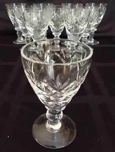 Crystal liqueur glasses, View more