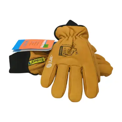 Endura Leather Work Gloves – Medium, Waterproof, Cold Weather, View more