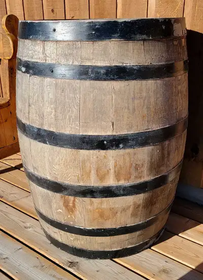 Old Oak Barrels - Full Size $150 each Located in Dwight just 15 minutes from Huntsville right on Hwy...