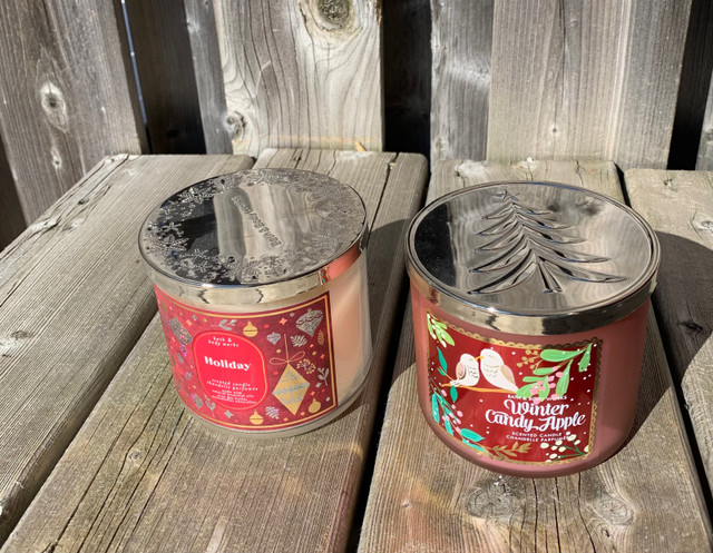 BBW Holiday and Winter Candy Apple Candles.  in Home Décor & Accents in Barrie