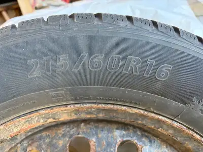 Used Winter Tires with Rims 215/60R16 (pic 1-3) 225/70R16 (pic 4-6) $200 a set
