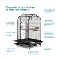 Extra large parrot cage