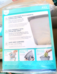 2 new Evenflo Silicone Steam Sanitizing Bag 9.75x6.5 inches

