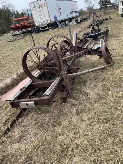 Steampunk iron antique tractor parts, View more