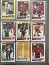 1986-87 OPC Hockey Lot 100 cards