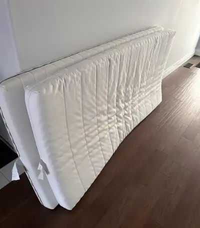 2 IKEA Twin Mattresses – Used, Good Condition, View more